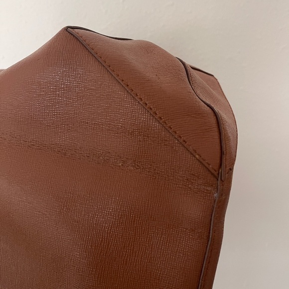 Furla 2 way bag brown leather crossbody purse large tote oversized designer - Picture 12 of 17